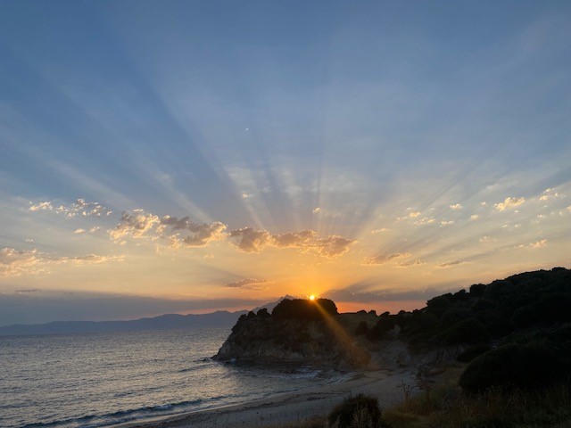 Mount Athos at sunrise